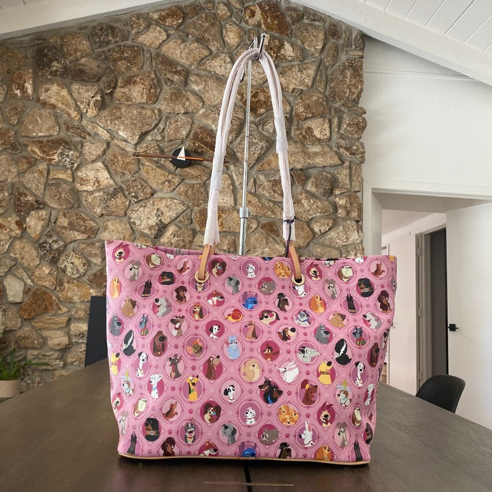 NWT Disney Dooney & Bourke Pink Dog Shopper Tote Handbag - Picture 9 of 10